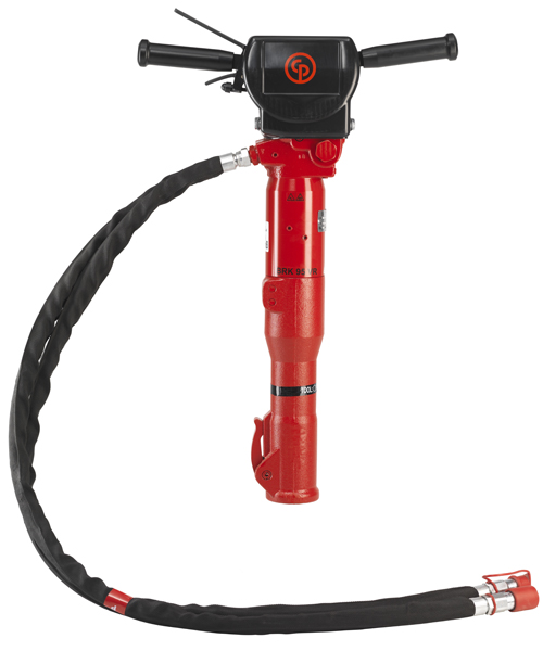 Hydraulic breaker with vibro-reduced handle